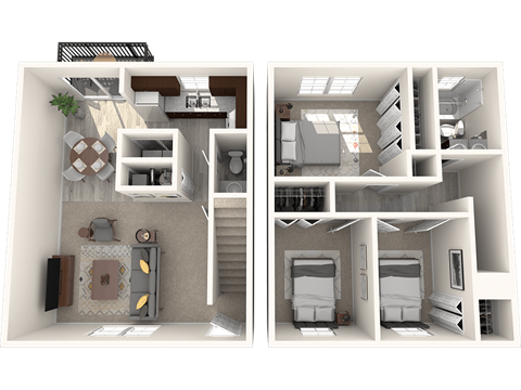 Three Bedroom Mishawaka Townhome